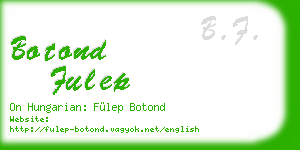 botond fulep business card