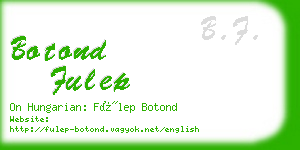 botond fulep business card